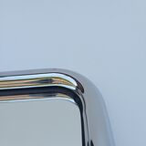 Square mirror in a chrome-plated metal frame, 1970s
