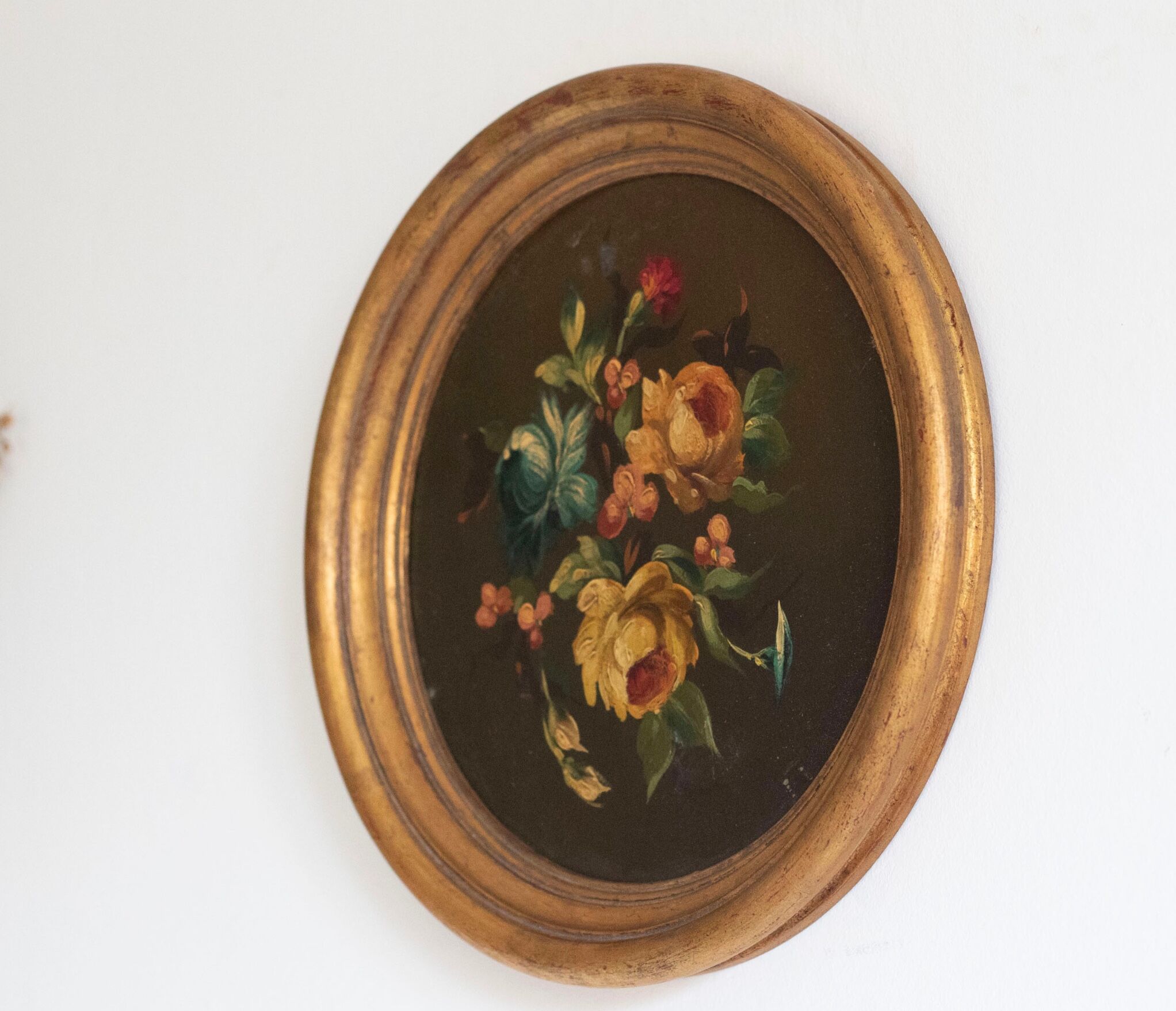 Lot de 3 tableaux bouquet de fleurs