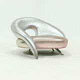 Contemporary Leather Loveseat Sofa by Frédéric Amat for Poltromec Italia 19