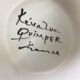 50s André L'Helguen ceramic rooster bottle for Keraluc Quimper
