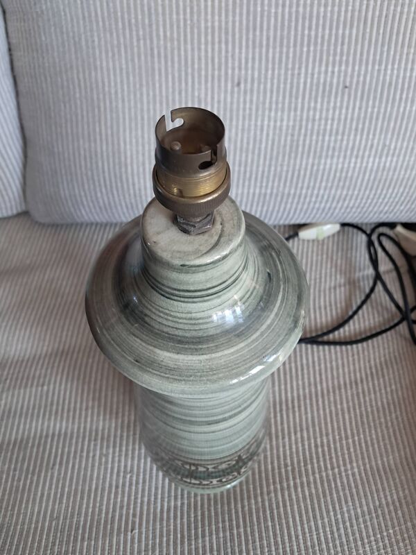 Pied de lampe vintage en céramique de Jersey