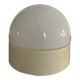 Vintage 1970s opaline glass globe wall sconce