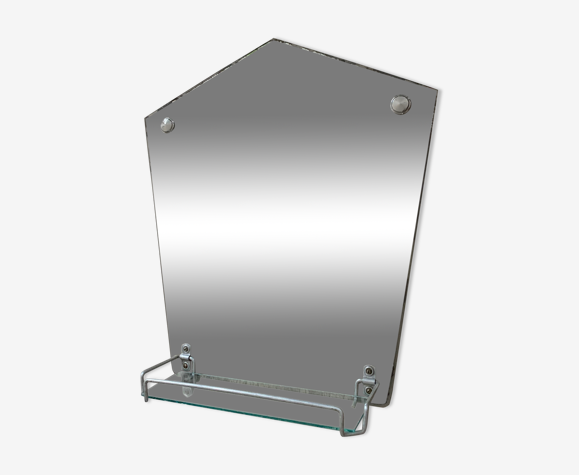Miroir de salle de bains art deco, 51x46 cm