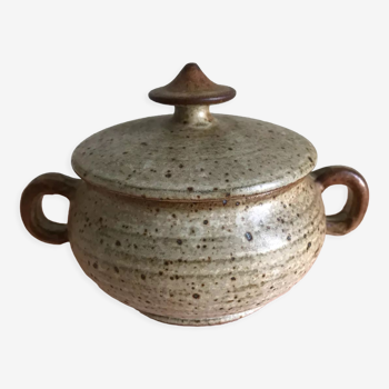 Stoneware sugar bowl