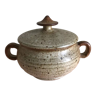 Stoneware sugar bowl