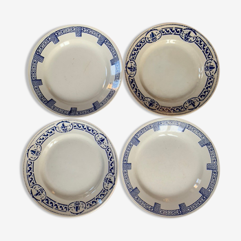 Blue old flat plates