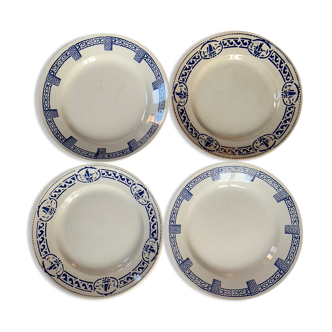 Blue old flat plates