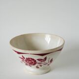 Large Digoin Sarreguemines earthenware bowl, 1950