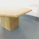 Vintage travertine hexagonal coffee table from the 70s 80s