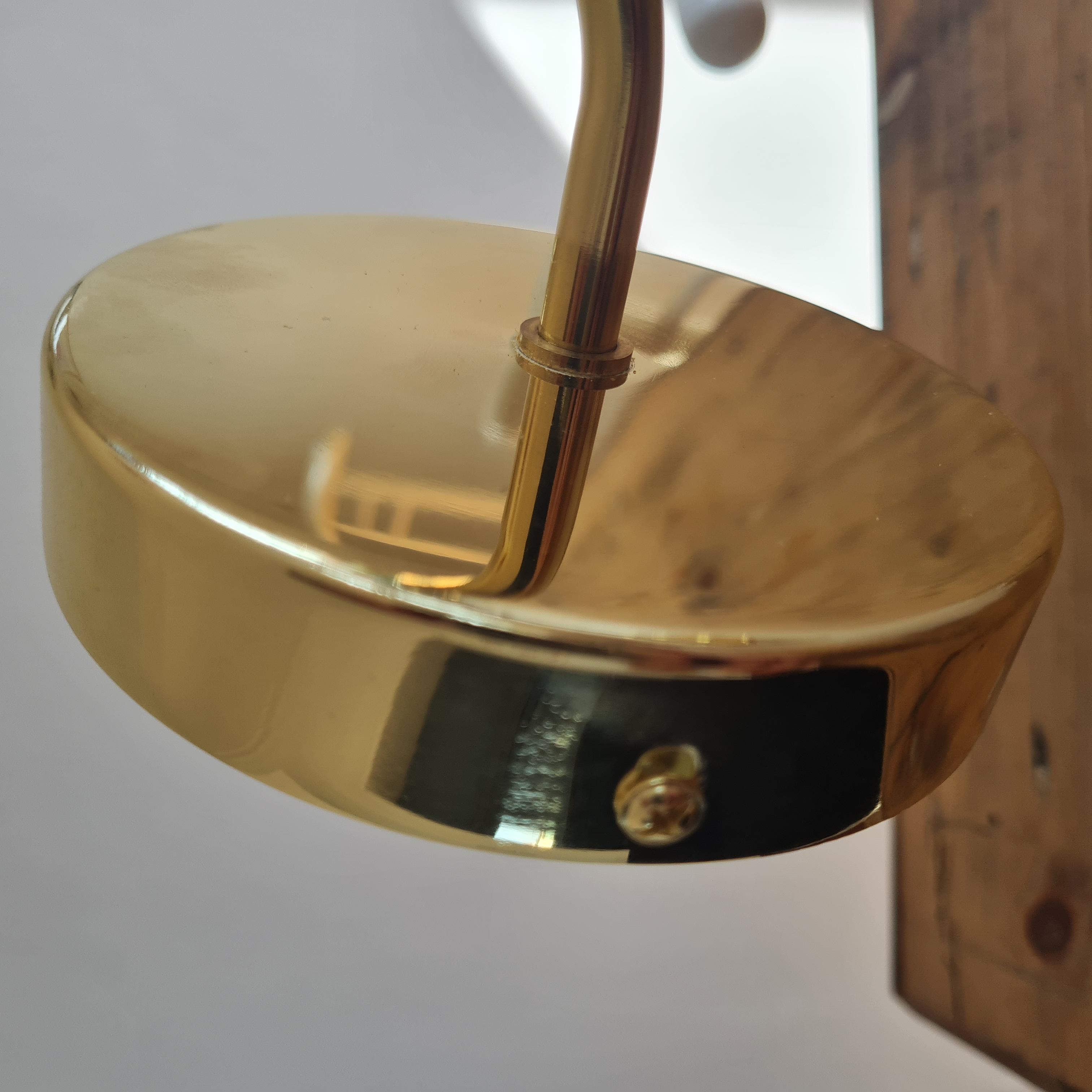 Vintage glass globe wall lamp