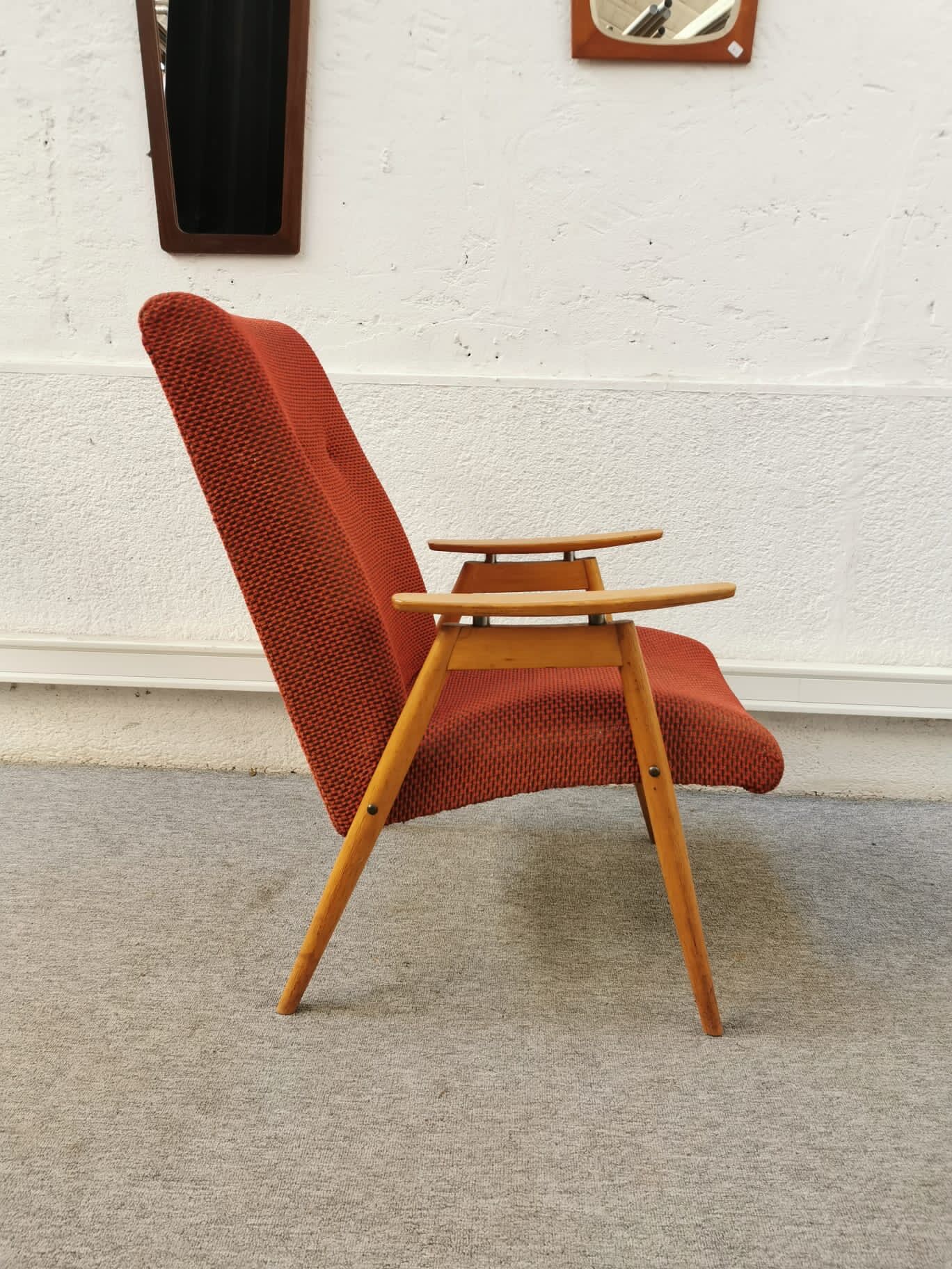 Vintage red armchair