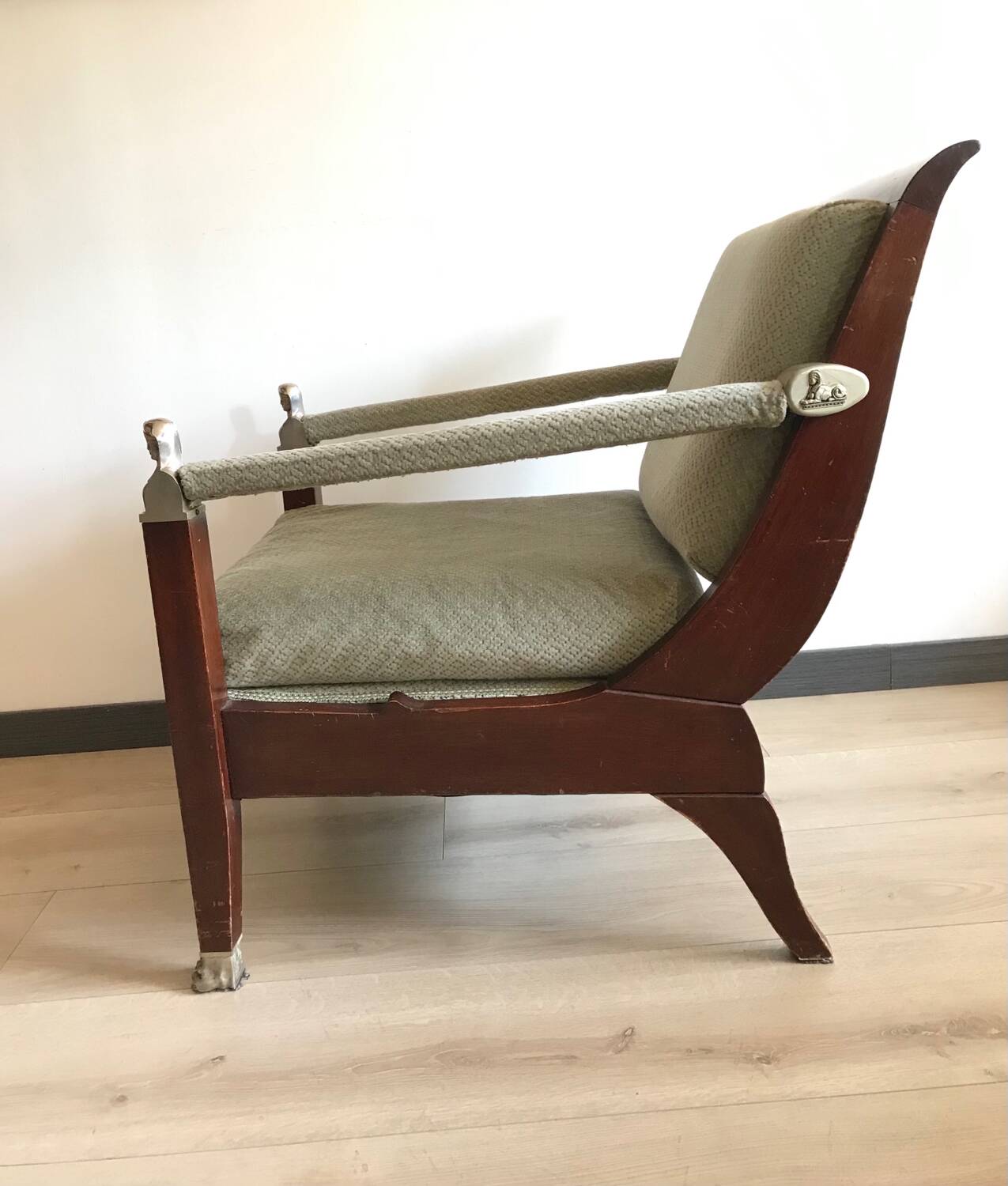 1 Empire style armchair / Consulate period Return from Egypt from the 60s