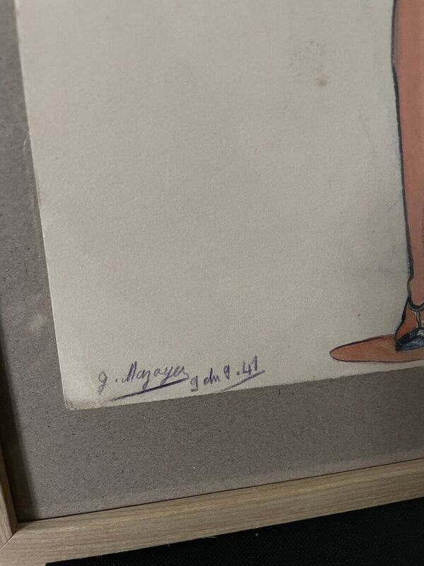 Dessin de mode G Mazoyer