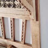 Old carved wood wall shelf