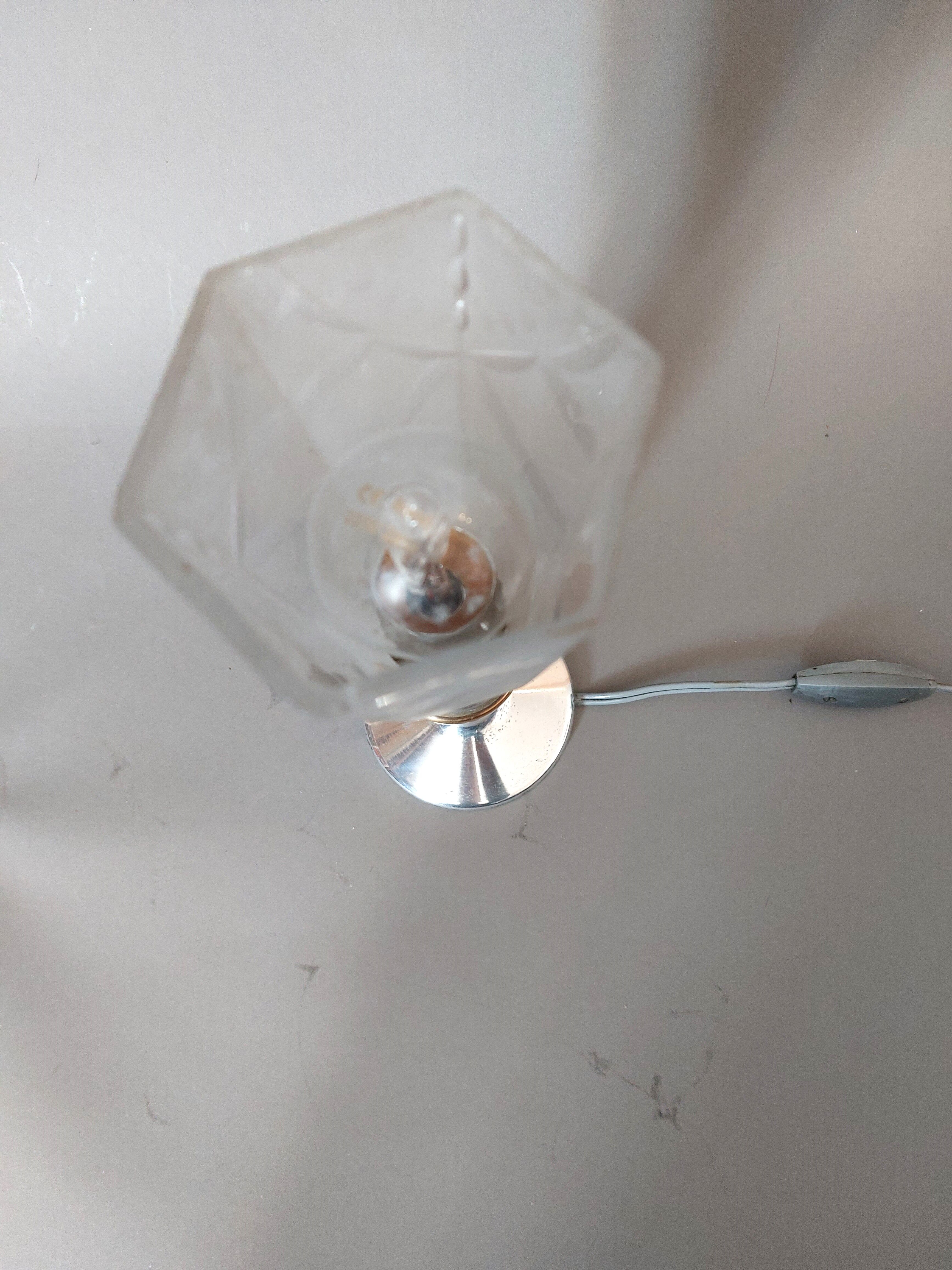 Bedside lamp in aluminum and brass 1930/1940
