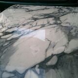 Marble and metal bistro table