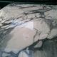 Marble and metal bistro table