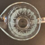 Moulded pressed glass pitcher
