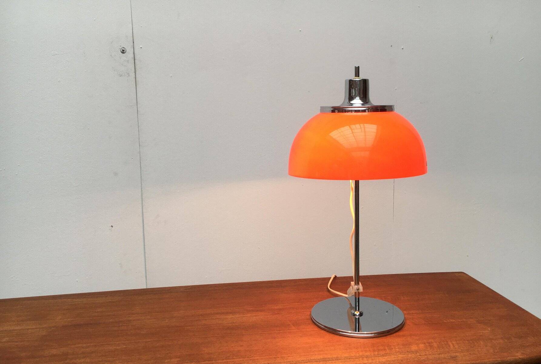 Vintage Space Age table lamp Italian Faro by Guzzini, 1970s