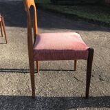 4 Re-lined Scandinavian chairs