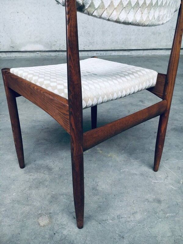 Mid-Century Scandinavian Teak Dining Chair Set, 1960s, Set of 6
