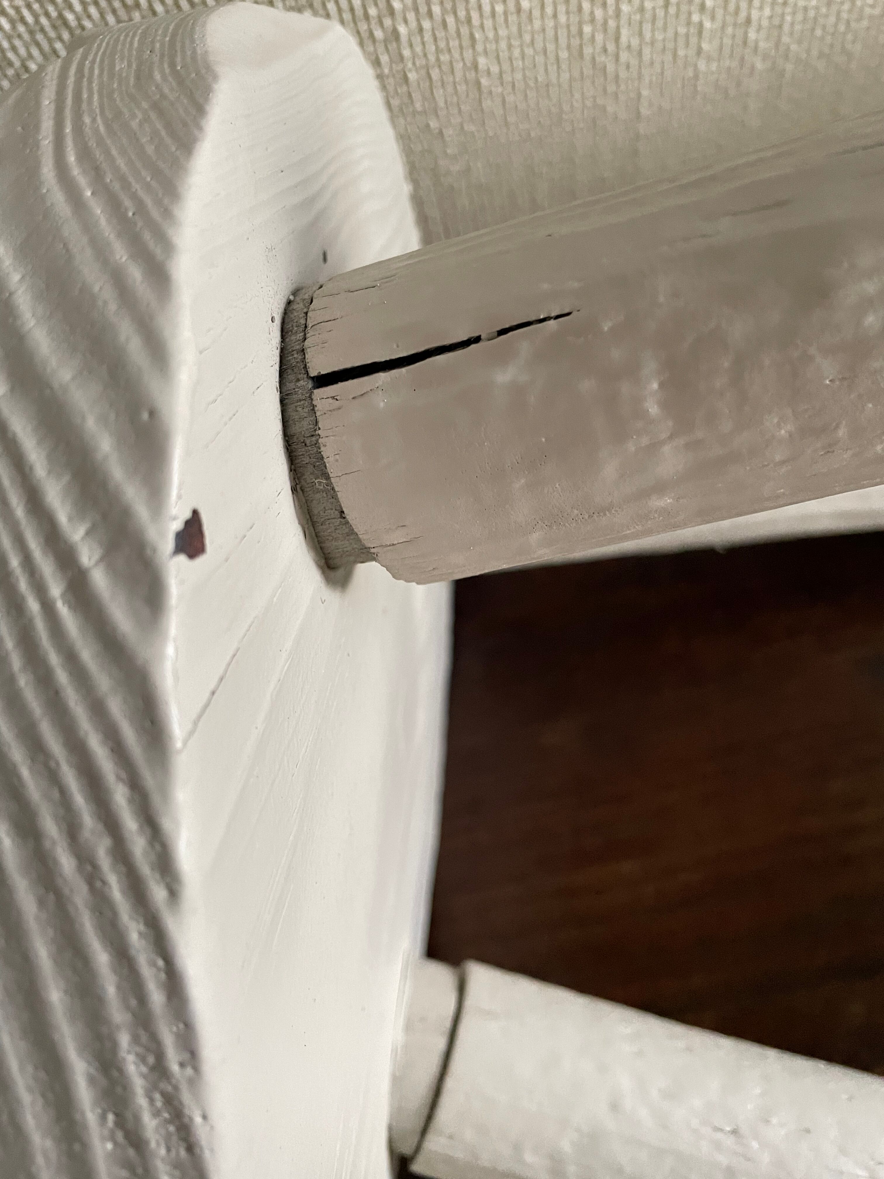 Painted brutalist stool