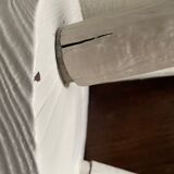 Painted brutalist stool