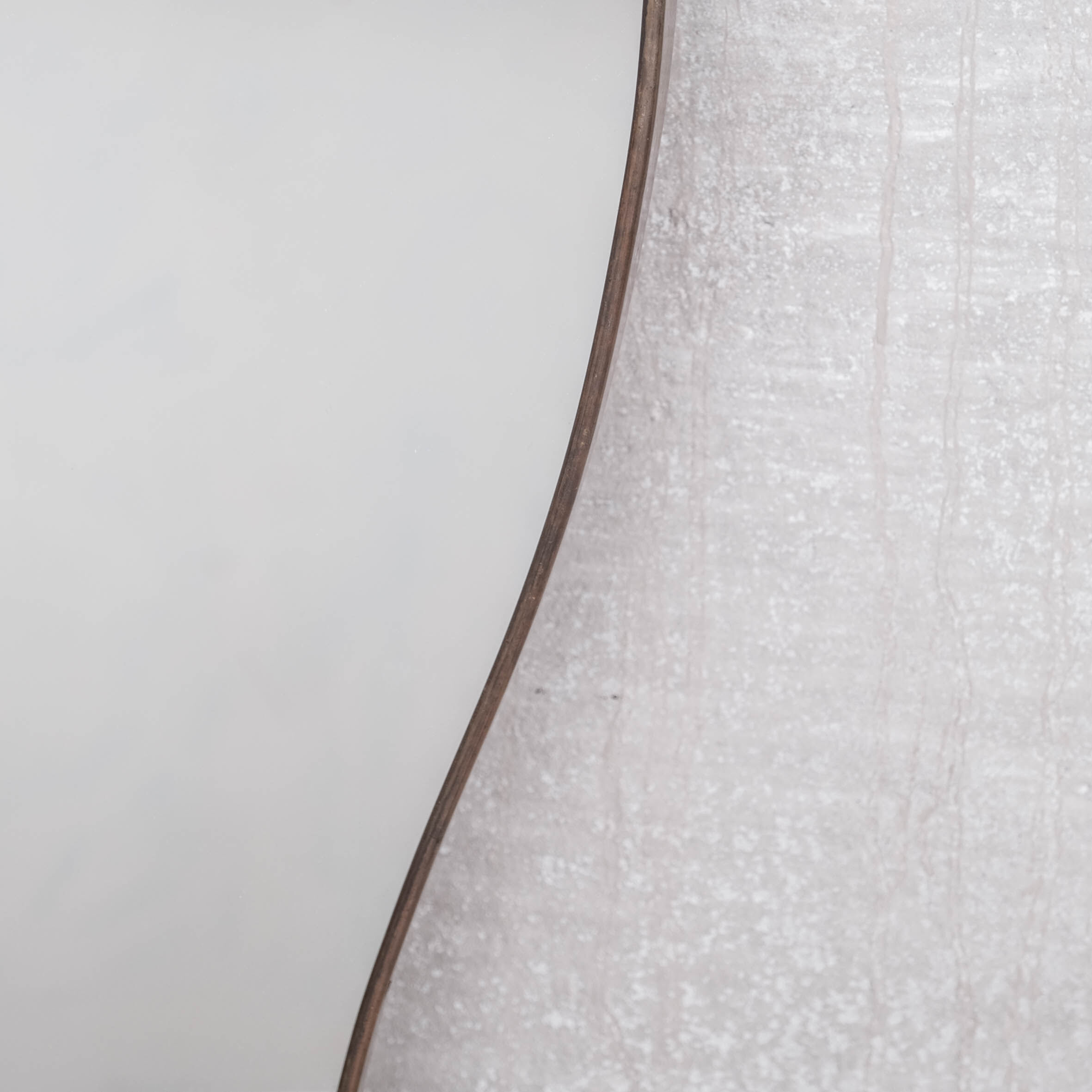 Xl mid-century brass italian mirror