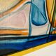 Huile sur toile A. Nobre-Madeira, Abstraction, 1975