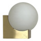 Vintage wall light, brass and opaline, France, 1970.