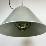 Grey Industrial Explosion Proof Lamp with Aluminium Shade from Zaos, 1970s