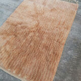 Beige berber carpet in wool 122x182 cm