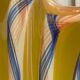 Vintage Murano Striped Vase