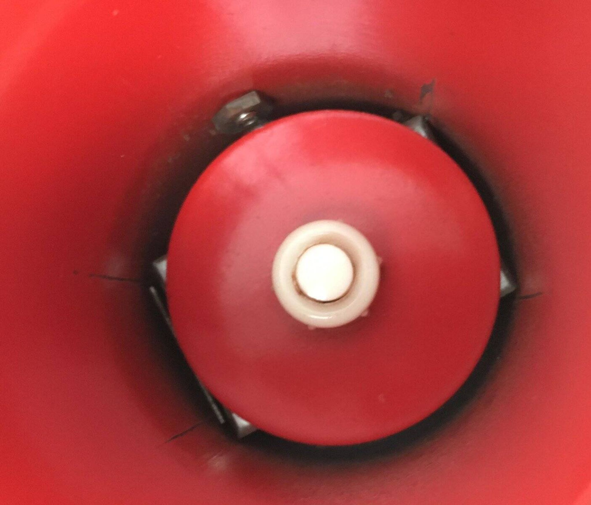 Paire d'appliques rouges minimalistes du milieu du siècle