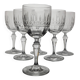 6 signed crystal water/wine glasses