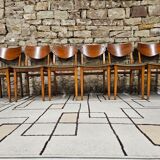 Set of 6 danish chairs 1960