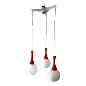 Plafonnier cascade suspension - opaline