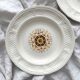 2 ivory “Pont aux Choux” soup plates, Gien earthenware