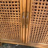 Vintage rattan shelf
