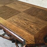 Oak side table – Louis XV style – late 19th century