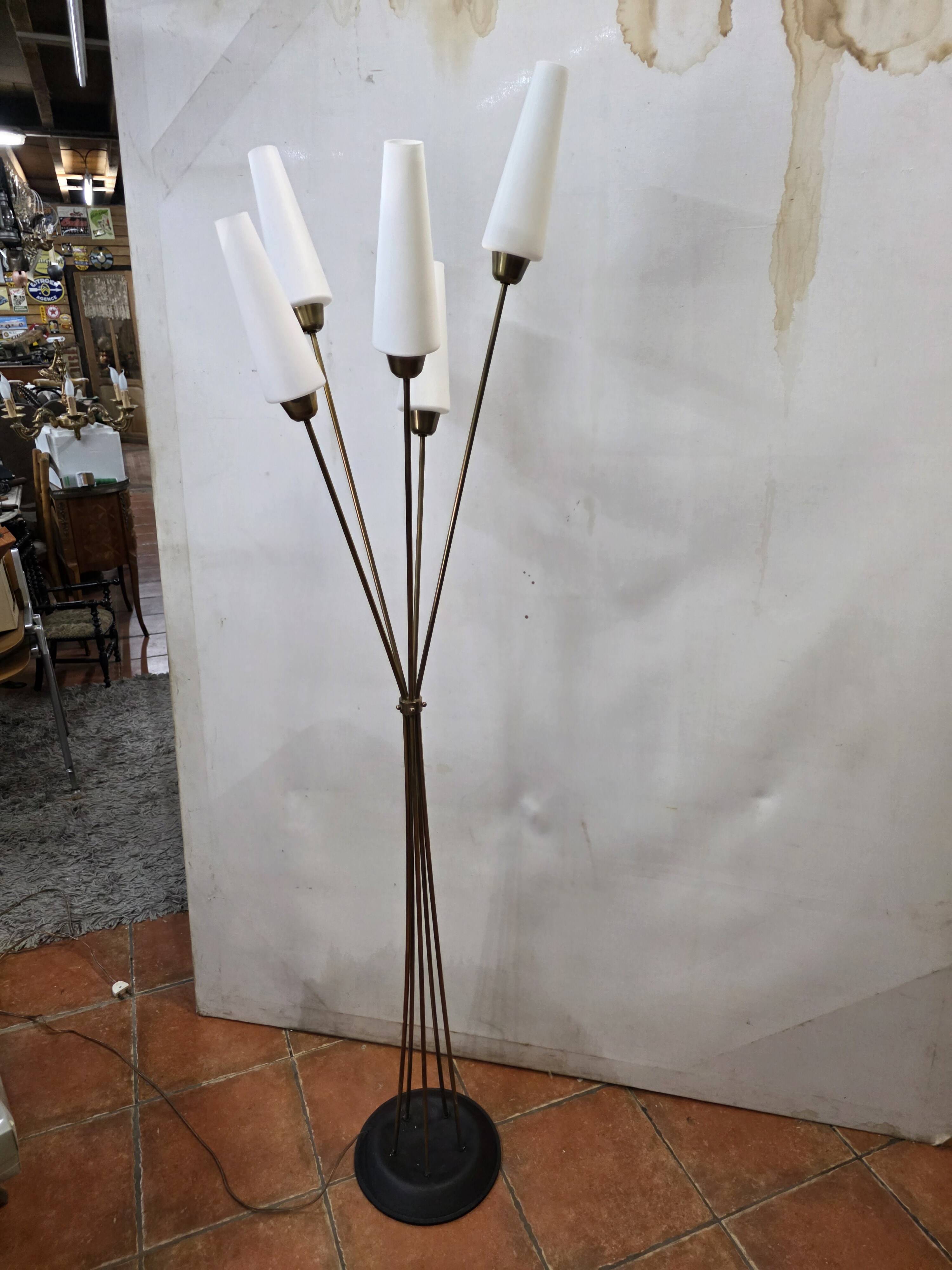 1960s five-light floor lamp