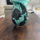 Vase vintage Vallauris en céramique turquoise