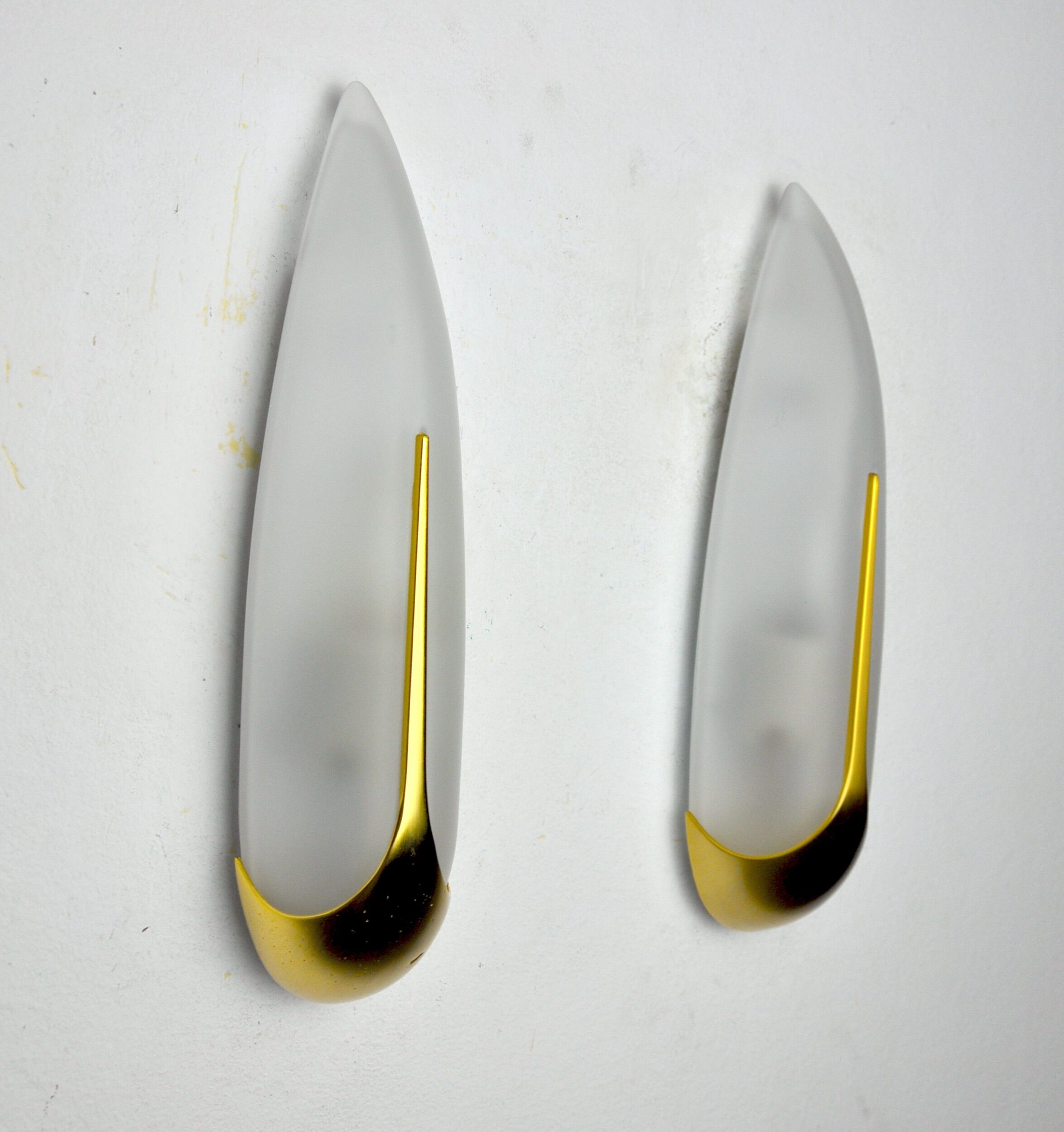 Pair of sconces "ears" idearte spain 1980