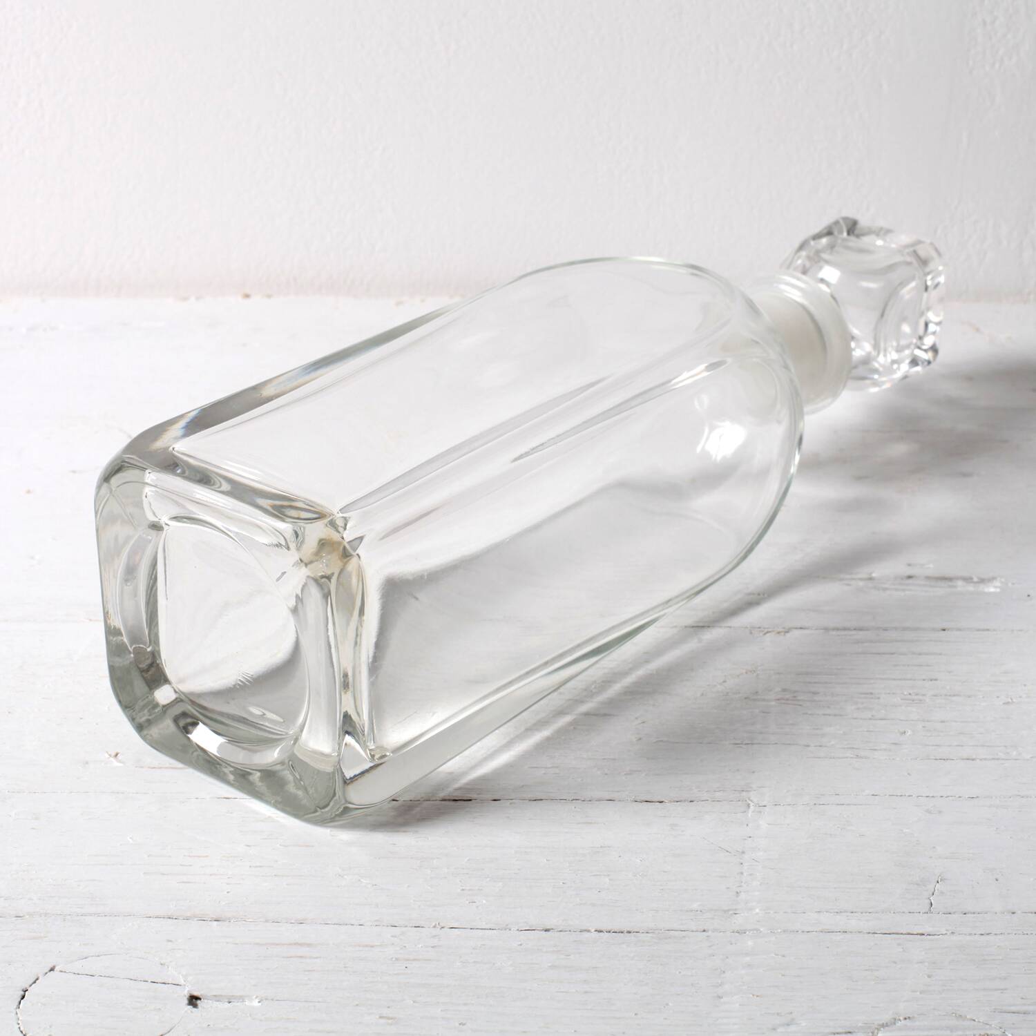 Mid-Century Luigi Bormioli Crystal Whiskey Decanter with Stopper