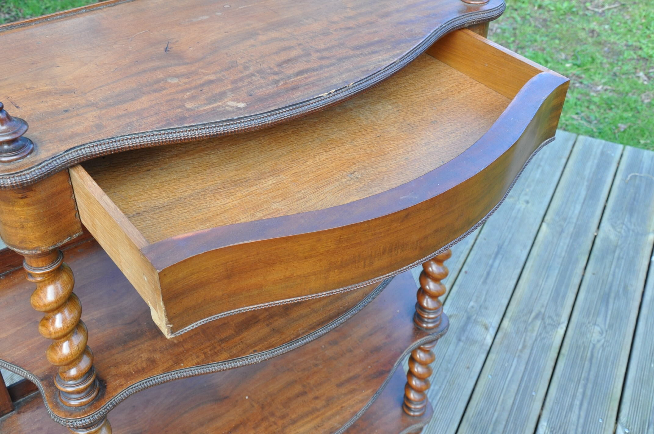 Mahogany console