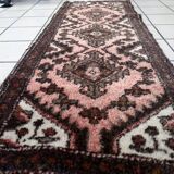 Handmade vintage Uzbek Bukhara runner 1.7' x 4.5' (52cm x 139cm) 1960s - 1С1164