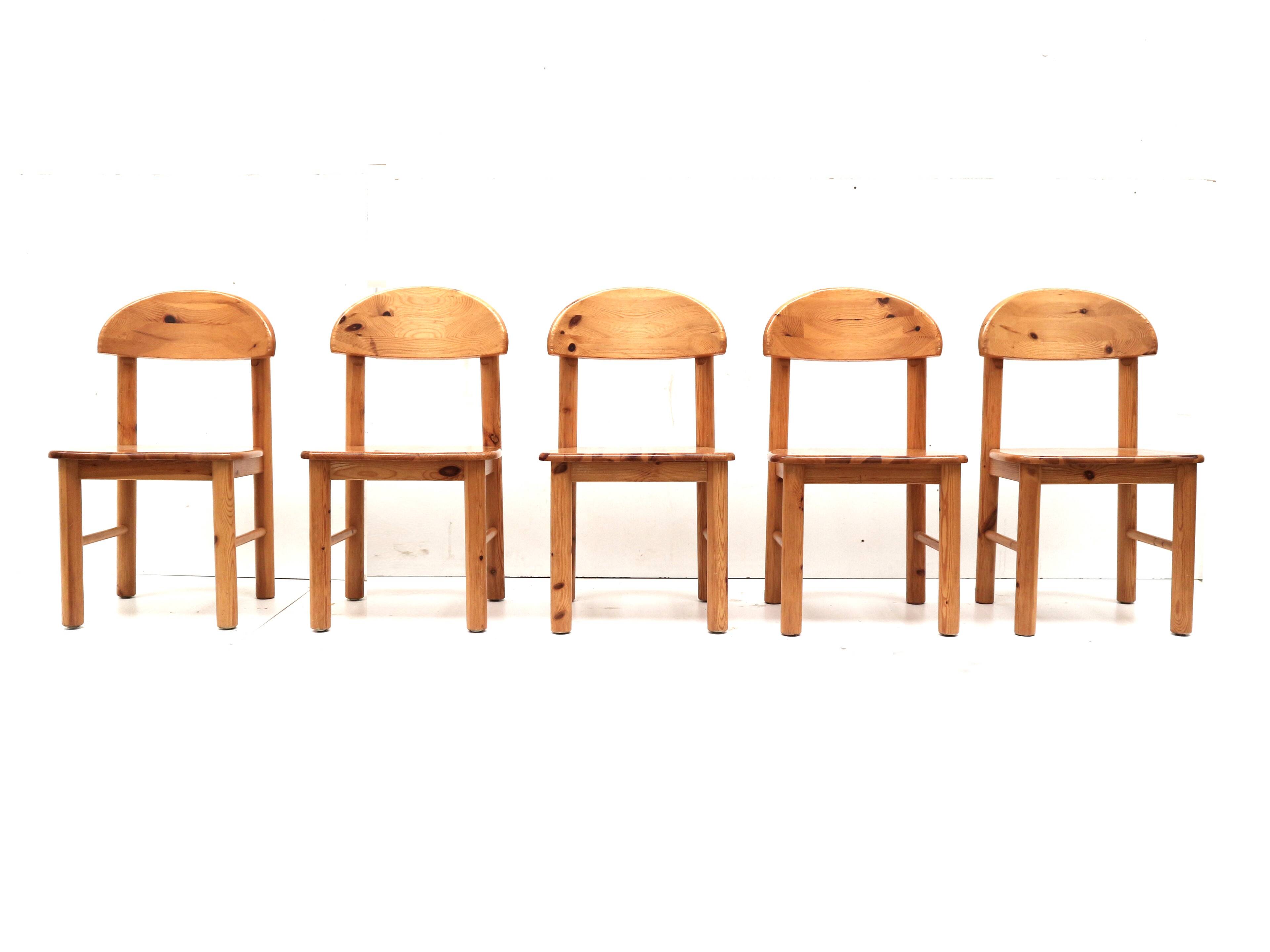 Set of 5 Rainer Daumiller chairs from the 1970s