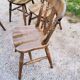 Set of 4 mountain style chairs from the 60s in beech