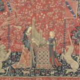 Halluin tapestry “The Lady at the Organ”
