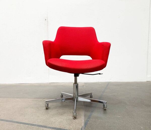 Chaise de bureau pivotante allemande Space Age milieu du siècle par Egon Eiermann pour Wilde + Spieth, années 1960